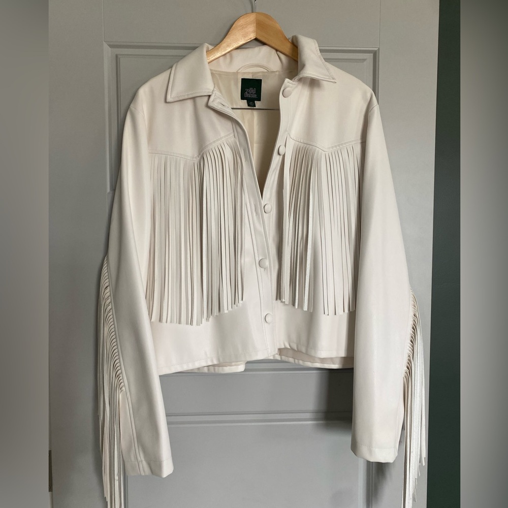 Leather Western Fringe Jacket